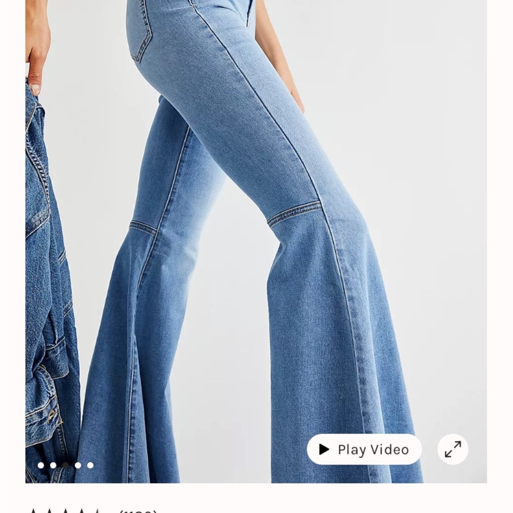 Free People Just Float on Flare jeans size 26R - Picture 3 of 10